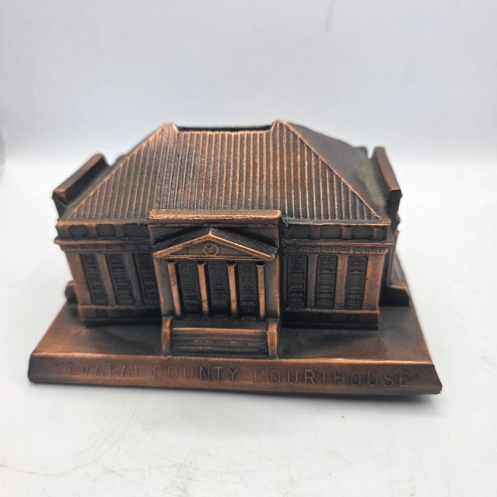 A.C. Rehberger Yavapai County Courthouse Prescott Arizona Lead Coin Bank MM1185